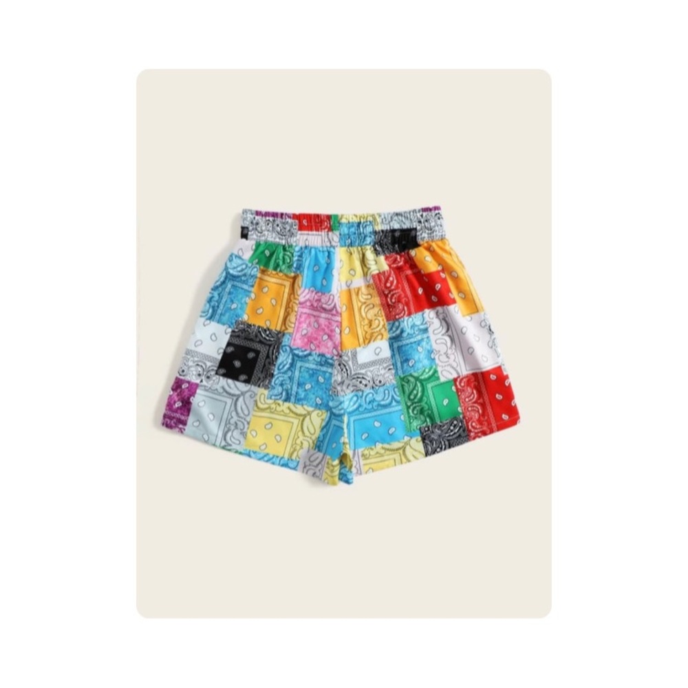 Bandanna Print Pocket Shorts - Picture 1 of 2